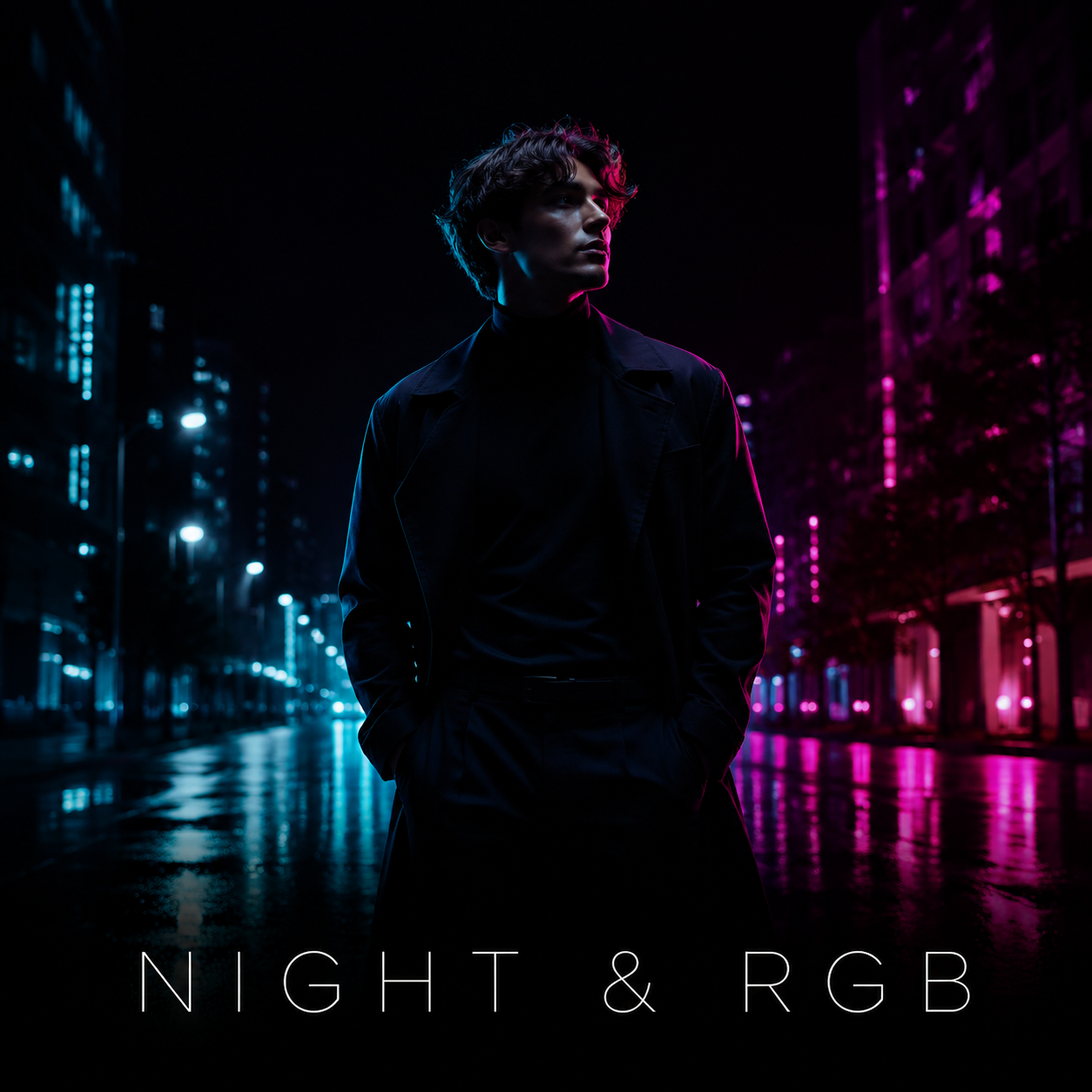 KI-generiertes Stilbeispiel für Night & RGB Fotografie und Videografie